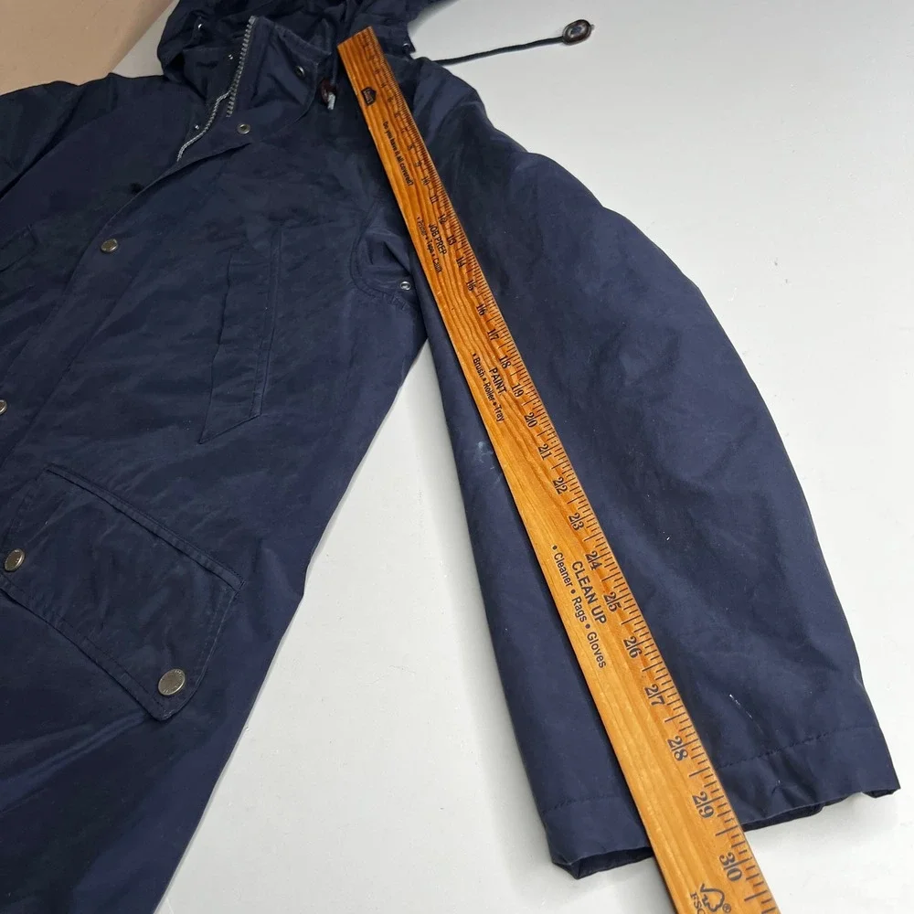 Polo Ralph Lauren Mens Navy Blue Hooded Field Jacket Parka Size Medium